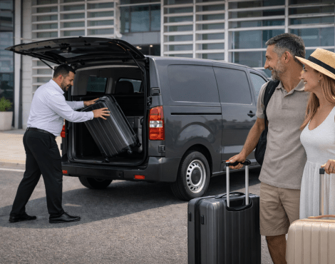 Home-Kefalonia airport transfer with van and driver